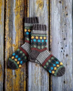 Käsitsi kootud villased sokid naistele või lastele-Ute Knit