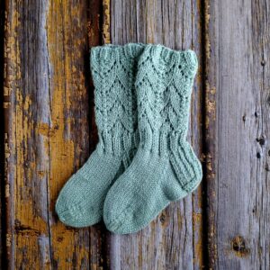 Pitsilised samblarohelised villased sokid lastele, Ute Knit