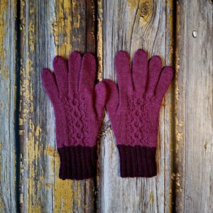 Lillad palmikuga naiste sürmkindad