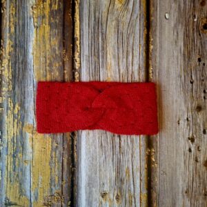 Punane alpakavillane peapael, Ute Knit