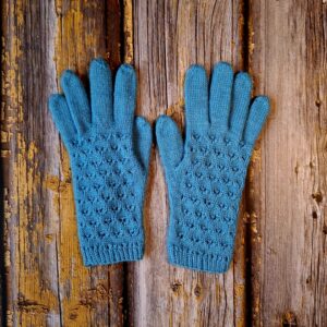 Sinised pitsilised naiste sõrmkindad, Ute Knit